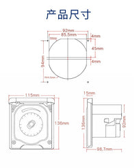 跨境新款房车冷热水花洒套装船用嵌入式淋浴器露营车挂墙式喷头