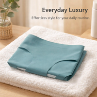 Underwear Women Moisture Wicking with Seamless No Show Design, Ladies Knickers in Ice Silk Nylon for Gym and Everyday Wear, Low Waist