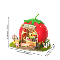 Miniature Fruit Shop Artisanal Dollhouse Kit Miniatur for Desk Decor, Crafters
