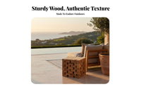 cumulusShaped End Table Weather Resistant Exteriordoor Furnishing Modern Design Space Saving for Guesthouse Owners, Garden