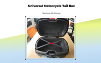 Large waterproof motorcycle trunk