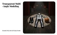 Hooded Skeleton Suit Black and White Apparel for Performance Wear
