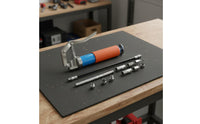 7 Pieces Multi-Purpose 120CC Mini Grease Kit Aluminum Alloy Body Manual Grease Set High Pressure Maintenance Tool Heavy Duty for Marine