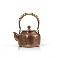 Copper Tea Kettle Round-Bodied Copper Kettle Coating-Uncoated for Kitchen