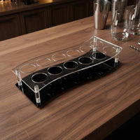 Acrylic Liquor Glass Holder Modern Design Barware Long-Lasting for Nightclub