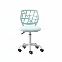 Breathable Backrest Student Desk Chair Modern Design Ergonomic Study Chair Silent Casters Support for Students, Teens, Kids, Dorm Room, Bedroom
