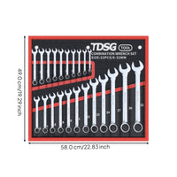 Steel double-ended wrench set