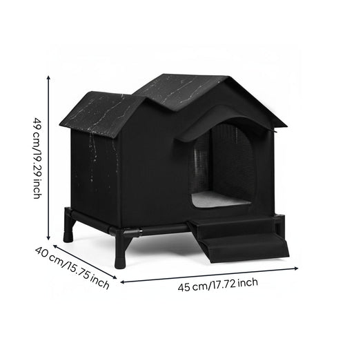 Waterproof Feline House Easy to Clean Windproof Feline House for Outdoor, Garden