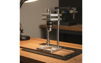 Drill Stand with Aluminum Base Precision Electric Drill Stand Metal Vertical Frame for Workshop
