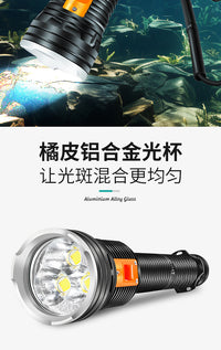 Hana QS39 Professional Diving Flashlight, 3500 Lumens, IP68, Rechargeable