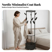 Rolling Clothes Rack with Laundry Basket Quick Assembly for Dorm Room, Students