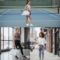Adjustable Padded Sports Bag with Side Pocket Removable Quilted Gym Bag with Shoulder Strap Organized Lightweight for Athletes