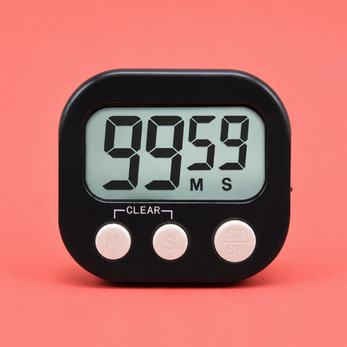 Countdown Clock Magnetic Kitchen Timer Digital Stopwatch Electronic Timer Large LCD Memory Function Suitable for Cooking Study Work