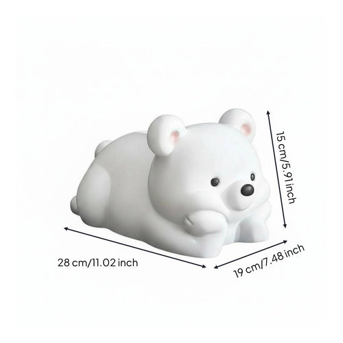 Bear Tissue Lighted Box Luxury Home Accessory Desktop for Living Room