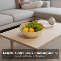 Footed Fruit Colander Draining Function Home Decor Modern Design for Party Hosts