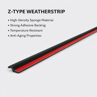 Z-Type Car Door Seal Strip, Automotive Sealing Strip for Noise Insulation, Waterproof Sealing, Z-sha - Image 4
