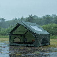 Quick Setup Inflatable Camping Tent with Skylight Breathable Inflatable Tent with Skylight Spacious Waterproof for Campers, Families, Glamping, Backyard