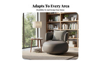 Modern Design Swivel Armchair Thick Seat Cushion Patterned Swivel Armchair High-Density Foam Lounge Chair Breathable Textile for Readers, Interior Decorators, Homeowners, Living Room, Bedroom, Reading Nook, Home Not Onice