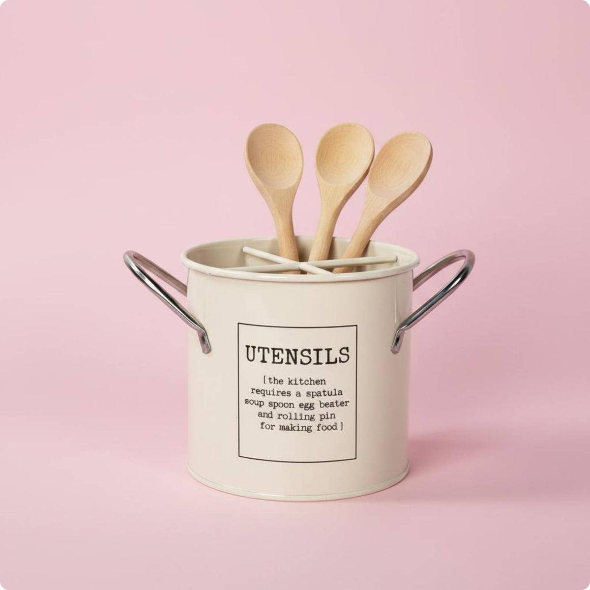 Cutlery Bucket Easy to Clean Divided Utensil Holder Dishwasher Fork Spoon Holder