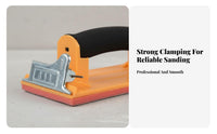 Strong Clamping Drywall Hand Sander Quick Paper Change Drywall Sanding Block Comfortable Grip for Home Improvement, Furniture Refinishing