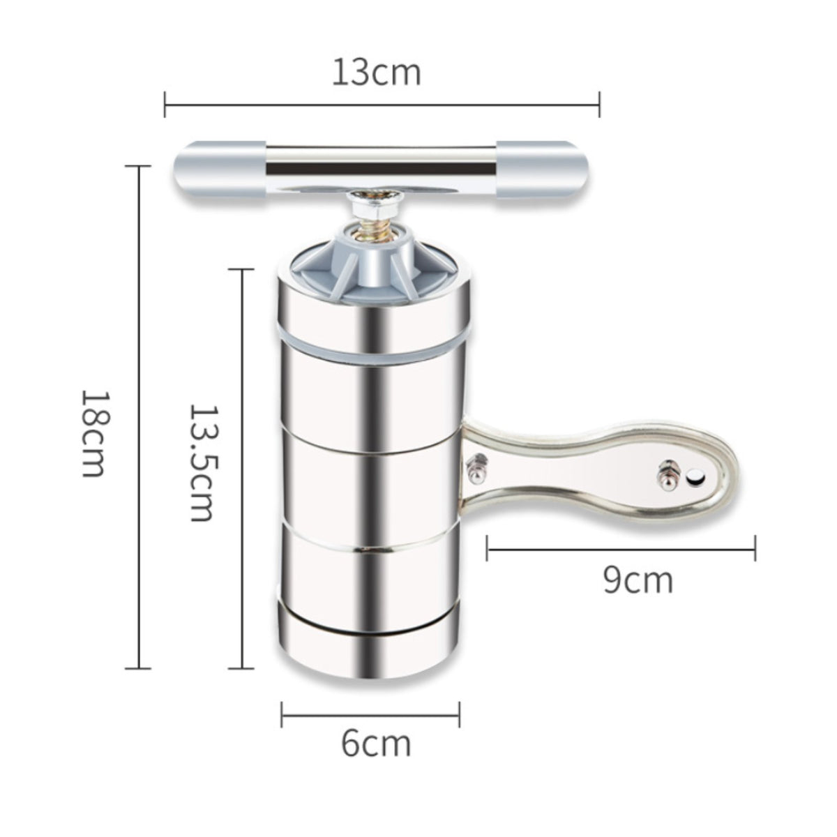 Manual Pasta Press Easy to Use Hand Crank Pasta Press Single Die Included