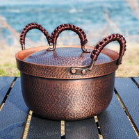 Lightweight Copper Milk Pan and Wok Set with Non-Stick Coating