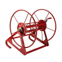 Metal Hose Reel Triangular Base Hand Crank Hose Reel Sturdy Farm Implement for Farmers, Field