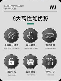 多功能一字十字带测电笔电工专用折叠剪线扒线压线双色测电剥线器