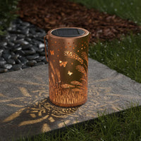 Solar Hanging Garden Light Waterproof Hollow-out Projection Lantern for Pathway