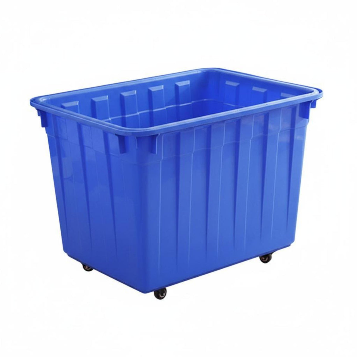 Rectangular Tub Trolley Easy to Steer Utility Wheeled Carrier Large Capacity Versatile for Aquafarmers, Garage, Garden