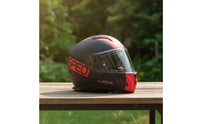 Ready Full Face Helmet | Comfortable, Helmet with Double Lens, for Motorcycle Riding