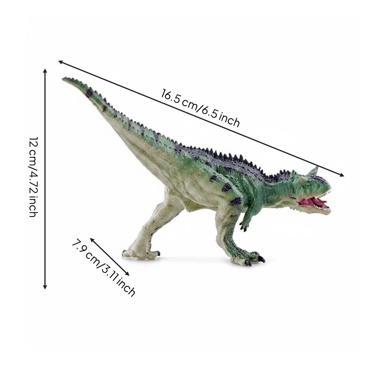 Horned Dinosaur Figure Horned Dinosaur Model Toy Educational Realistic Figurine for Collectors
