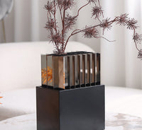 Modern Minimalist Art Grid Flower Vase Ornament