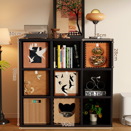 Configurable Cube Organizer Assembly Storage Single Unit Space-Saving Storage Shelf for Students, Home Dwellers, Study Room, Home Office, Playroom