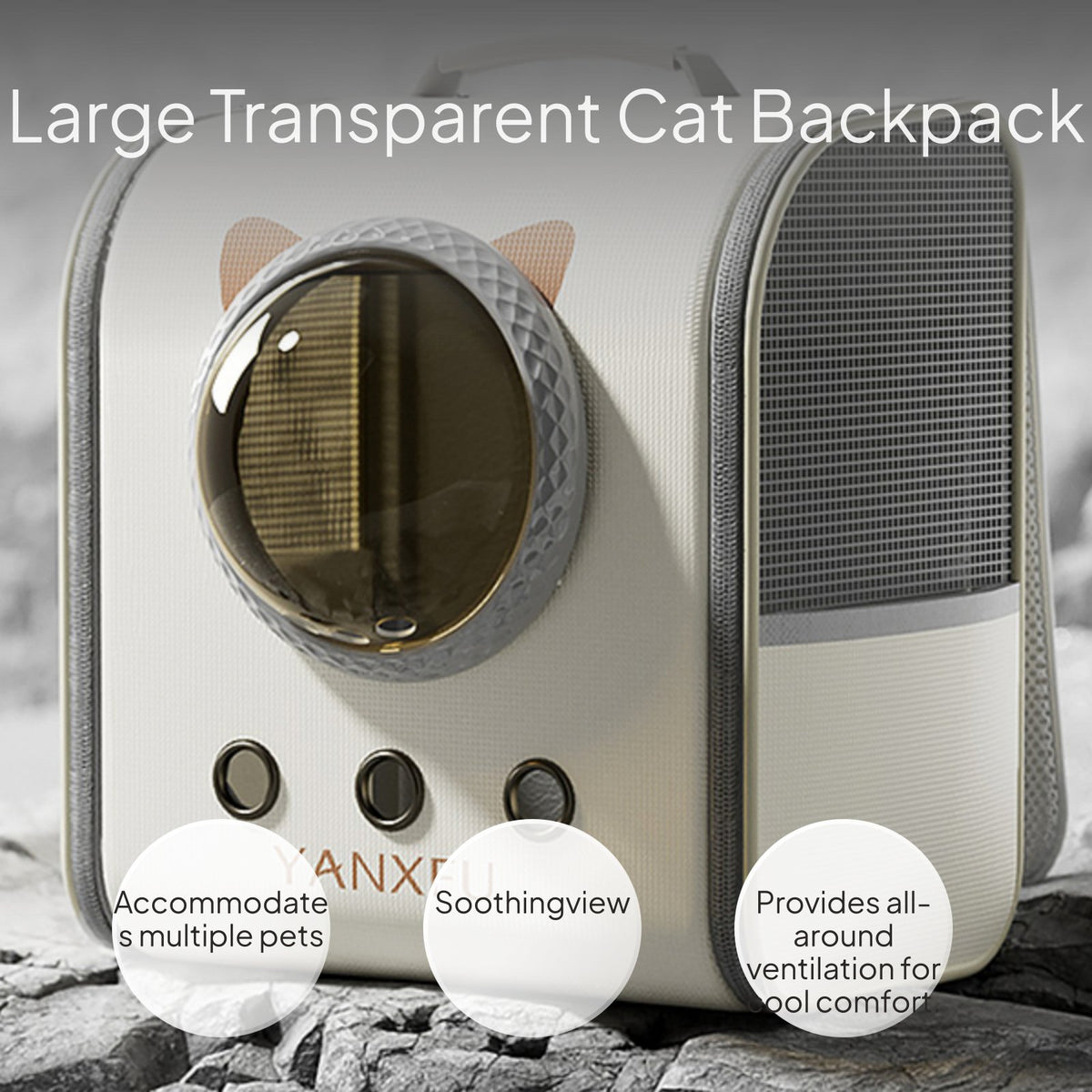 Cat Backpack Space Capsule Pet Carrier Breathable