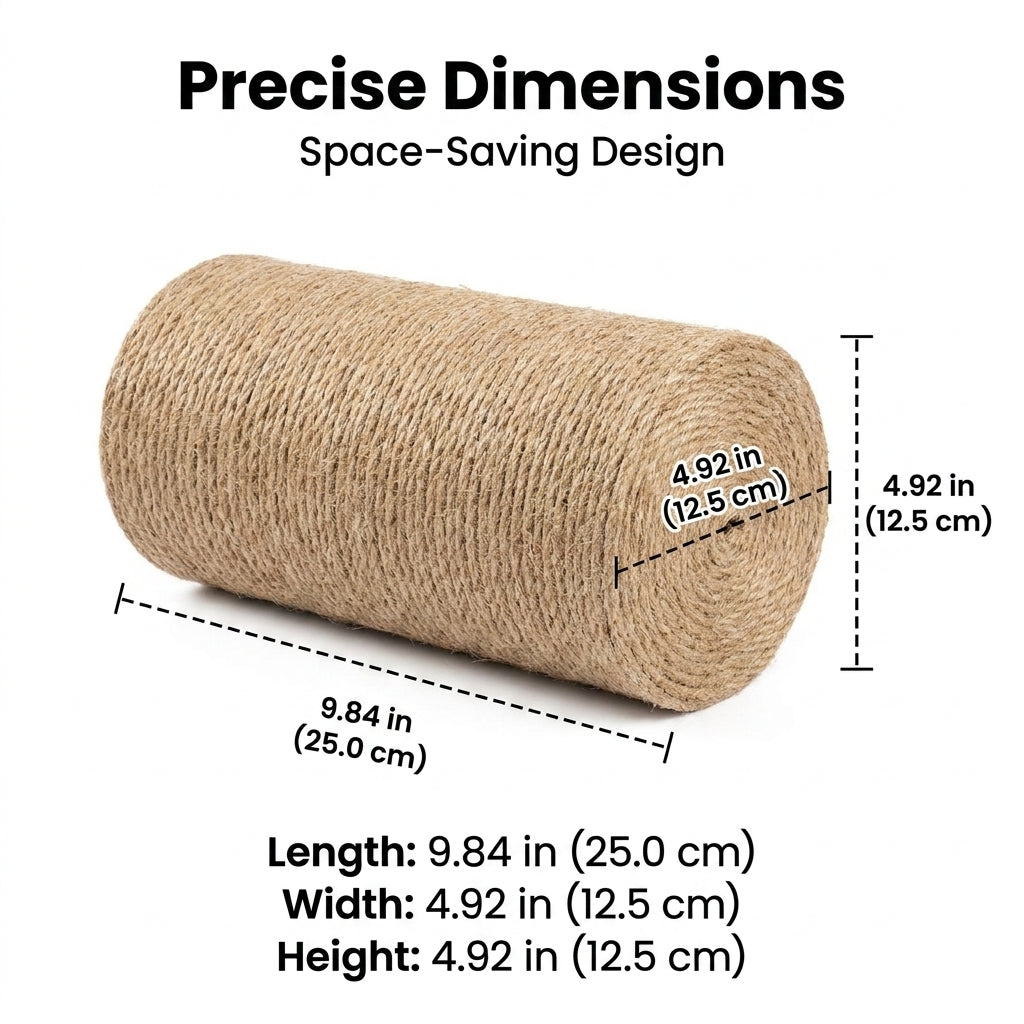 Wall Mounted Cat Scratcher Sisal Cat Post PVC Pillar for Indoor Cats, Wall-Mounted Sisal Rope Furniture Protector Scratching Surface