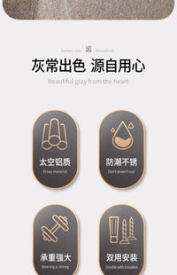 浴室脚踏板洗澡折叠脚垫卫生间洗脚神器防滑免打孔墙上省力脚蹬器