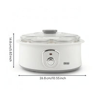 Electric Yogurt Maker Homemade Yogurt Maker with Glass Jars Appliance Healthy Single-Touch for Beginners, Kitchen, Countertop