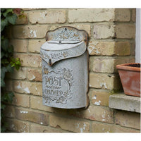 Retro Iron Mailbox Ornamental Vintage Wall Mailbox Large Capacity Decorative Post Box for Garden