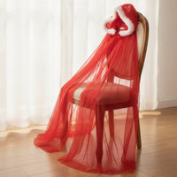 Mesh Cape with Hood Translucent Transparent Cloak Draped Cloak with Tie Closure for Stage Performances