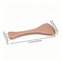 Handheld Gua Sha Scraper Shiny Copper Gua Sha Soothing Muscle Scraper Tool Invigorating for Adults