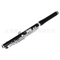 SLADE天然乌木短笛C调镀银按键专业演奏级乐器笛子西洋管乐器跨境