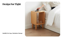 two-levellevel circular table Modern Minimalist Design Nightstand Space-Saving for Office