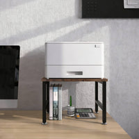 Desktop Printer Shelf Sturdy Construction Desktop Printer Stand Anti-Slip Pads Desk Storage Riser for Study