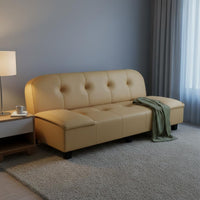 Small Space Sofa Bed Scratch-Resistant Material Foldable Sleeper Sofa Adjustable Backrest Convertible Couch for Studio Apartment