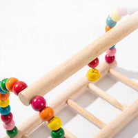 Bird Cage Toy with Bells Hanging Bird Ladder Bridge Sturdy for Parakeets