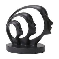 Abstract Face Sculpture Decorative Abstract Face Statue Minimalist for Entryway