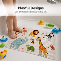 Non-Slip Suction Cup Bath Mat for Shower and Bathroom Floor, Kids' Safety Mat