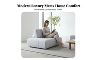 customizable Combination Tofu Block Sofa Lowsilhouette Deep-Seat Multi-Piece Sofa Minimalist design sectional Couch for Interior Design aficionados, Homeowners, Apartment Dwellers, Large Open-Plan Spaces, Lounging, recreation Area