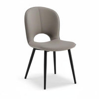Minimalist Design Upholstered Cutout Chair Streamlined Shape Household Furniture High-Resilience Cushion Accent Seat Ergonomic Design for Restaurant Owners, Interior Designers, Dining Room, Hotel, Kitchen, Home Office